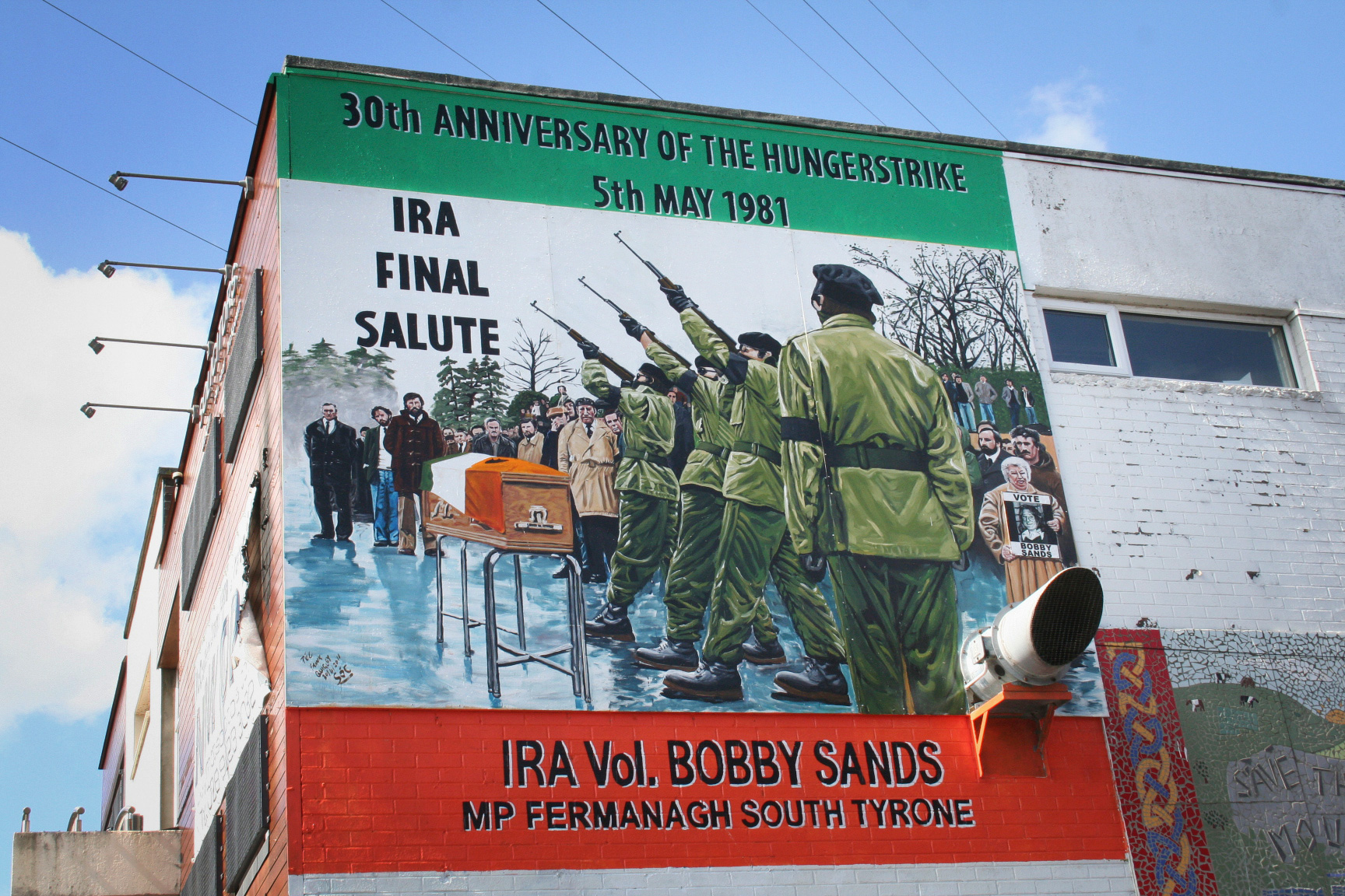 ira hunger strike wall mural whiterock road belfast northern ireland